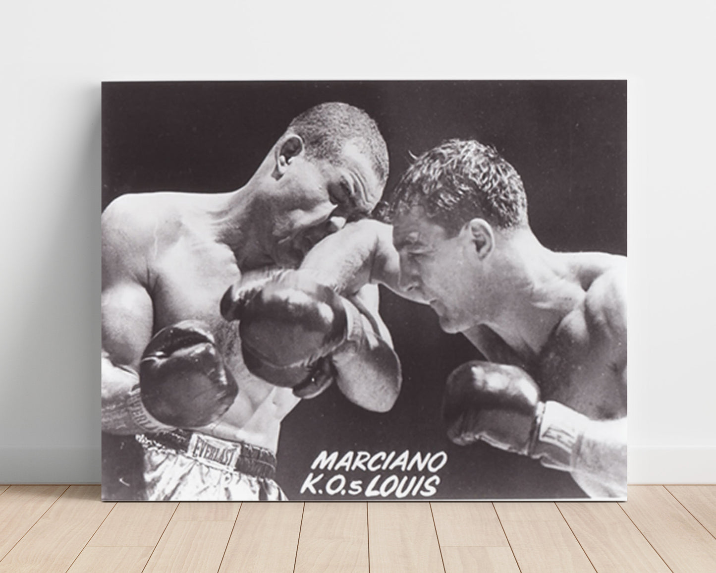 Rocky Marciano and Joe Louis – Knockout History unframed boxing poster print