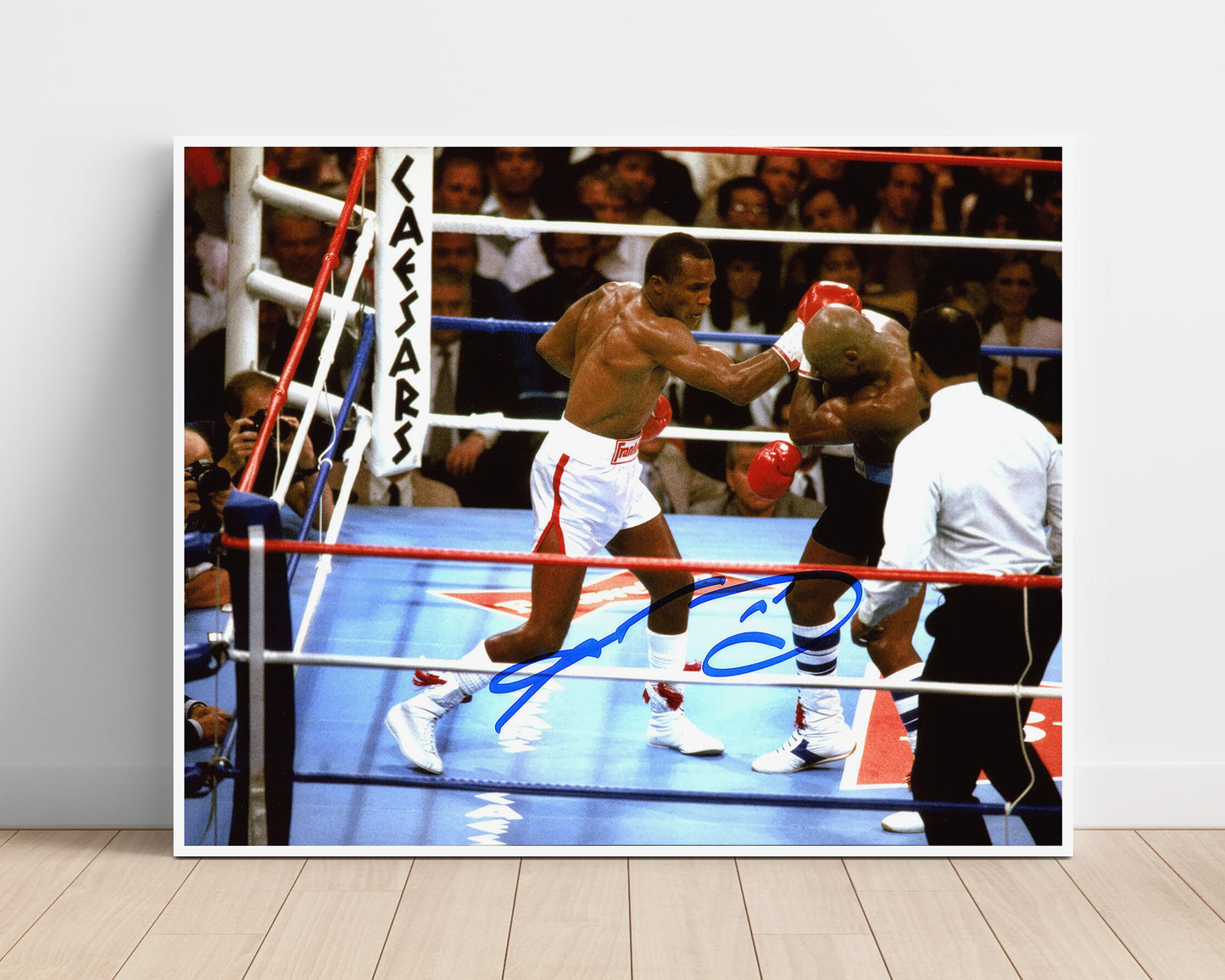 Sugar Ray Leonard and Marvin Hagler – Split Decision Classic unframed boxing poster print