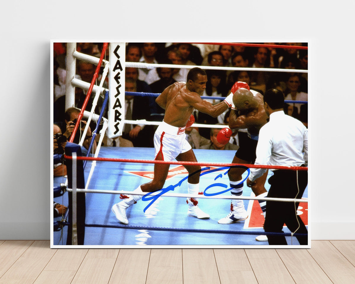 Sugar Ray Leonard and Marvin Hagler – Split Decision unframed boxing poster print