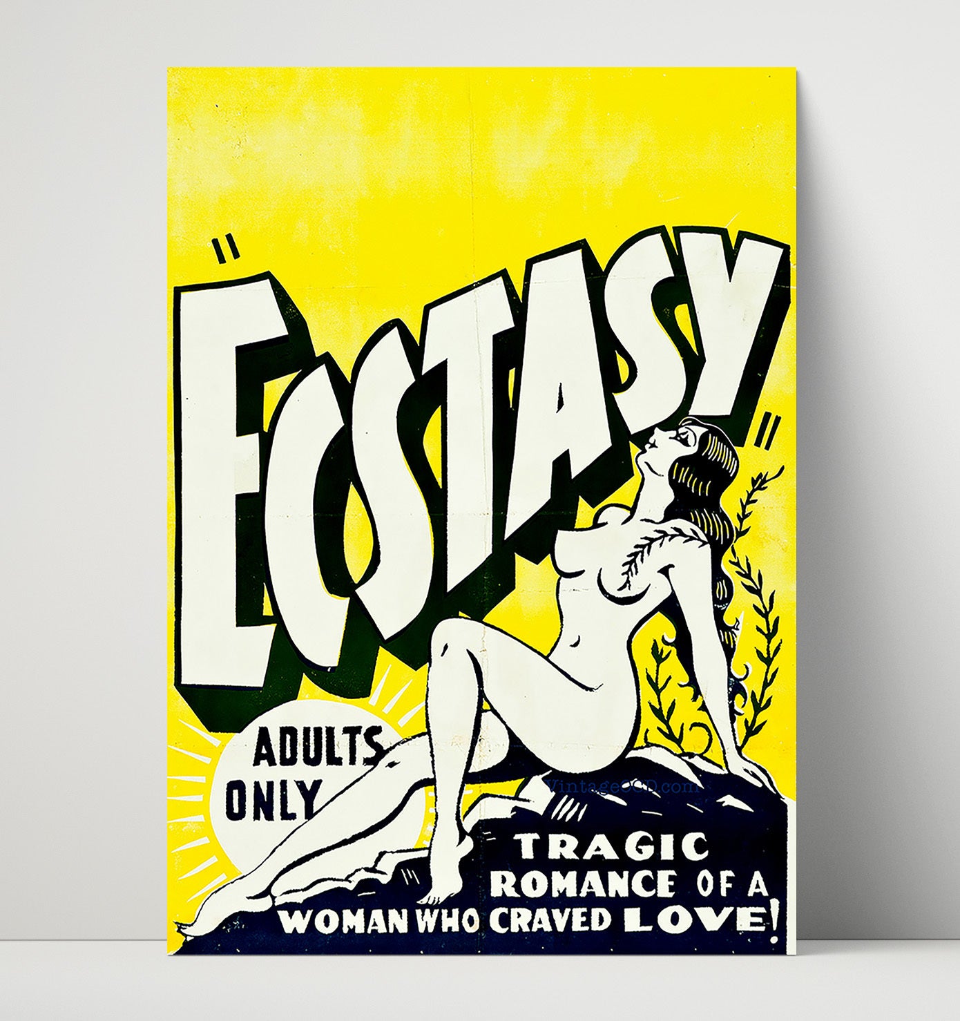 Ecstasy Adults Only Show 16x20 Unframed Print wall art print – Burlesque Poster decor