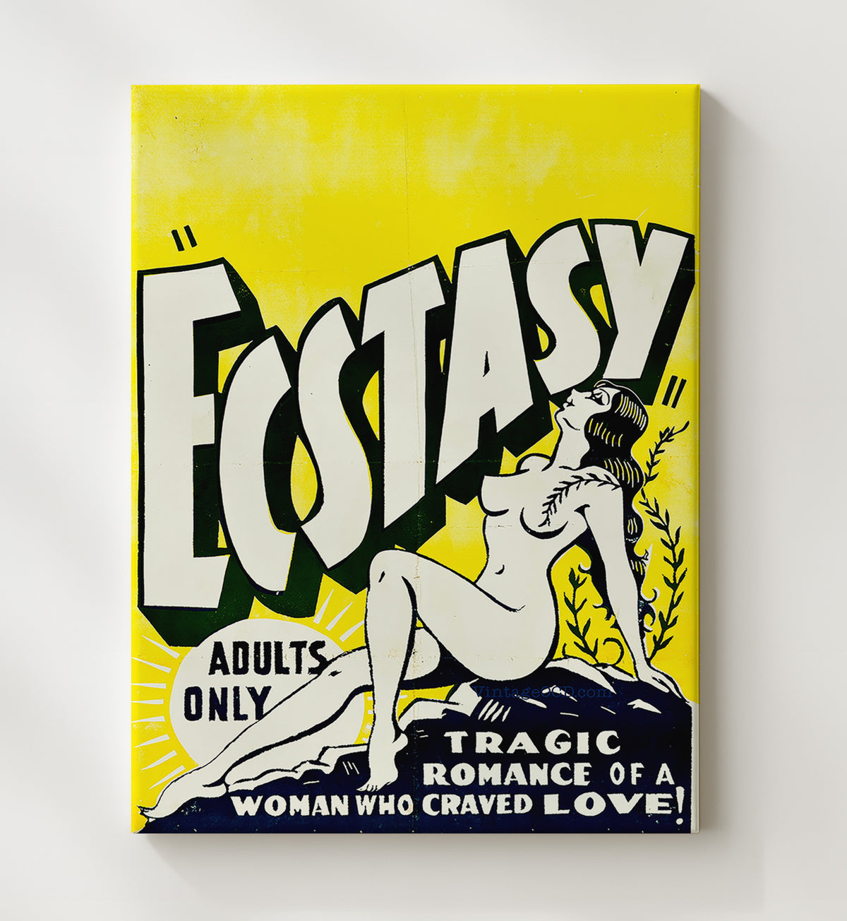 Ecstasy Adults-Only Show - Vintage Burlesque - 20x24 Canvas