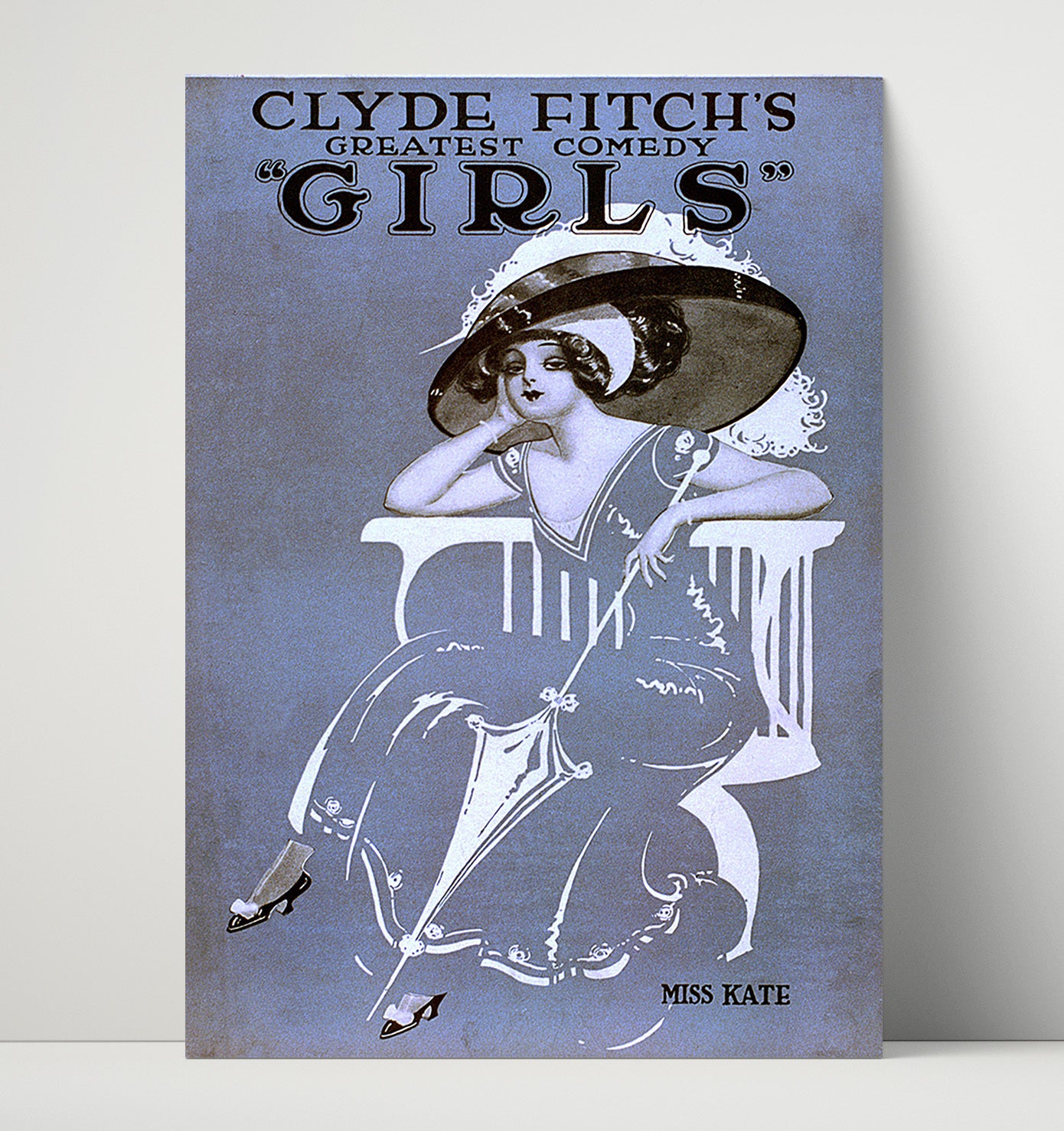 Girls Clyde Fitch Miss Kate 16x20 Unframed Print wall art print – Burlesque Poster decor