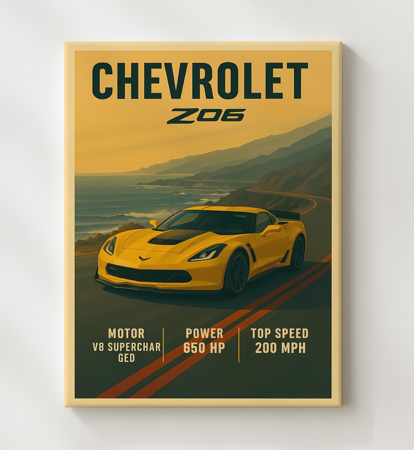 Aston Martin Valkyrie Hybrid Hypercar Aero 16x20 Gallery Frame vintage automotive wall art