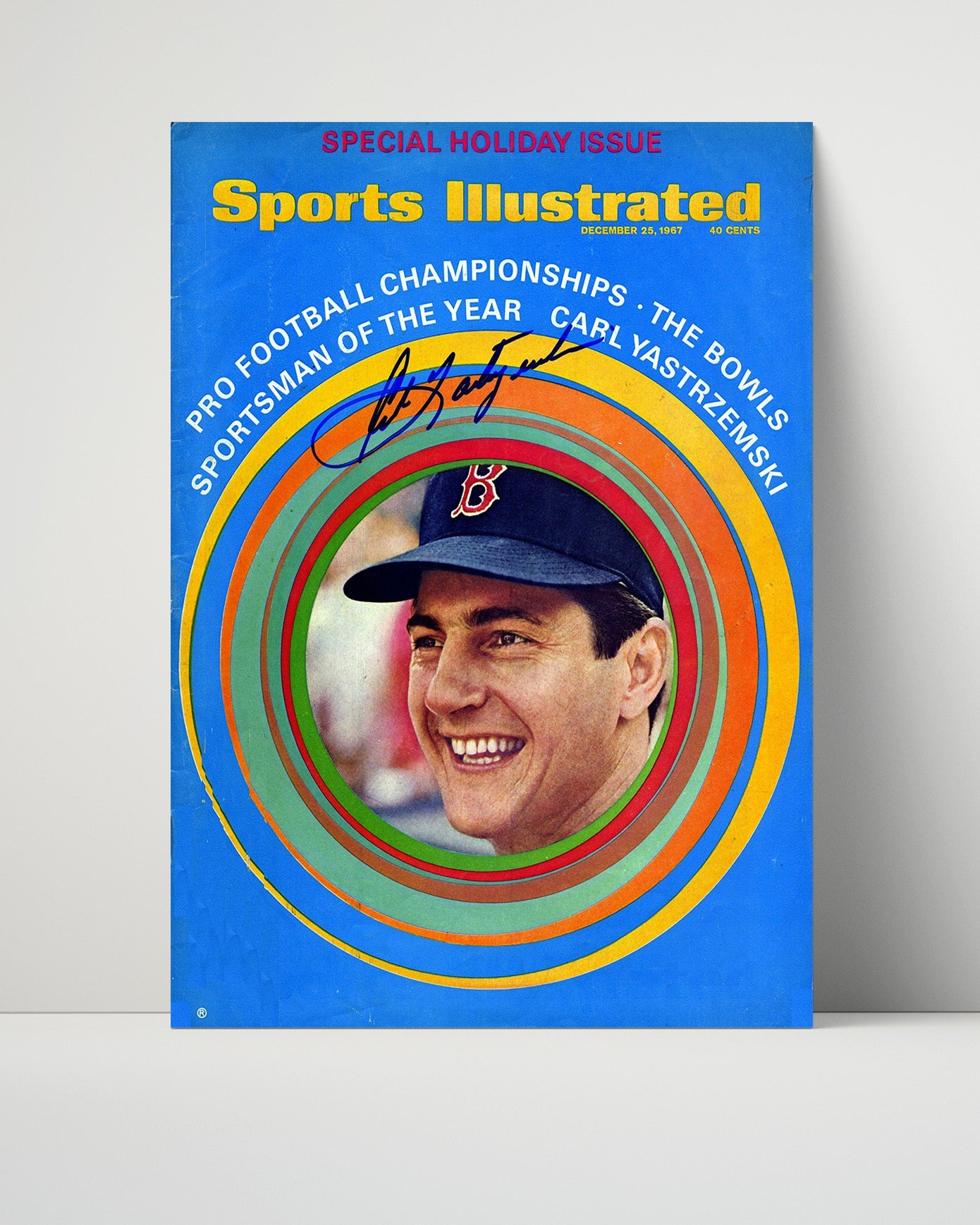 Carl Yastrzemski Autograph Poster - Classic Swing - Yaz Power