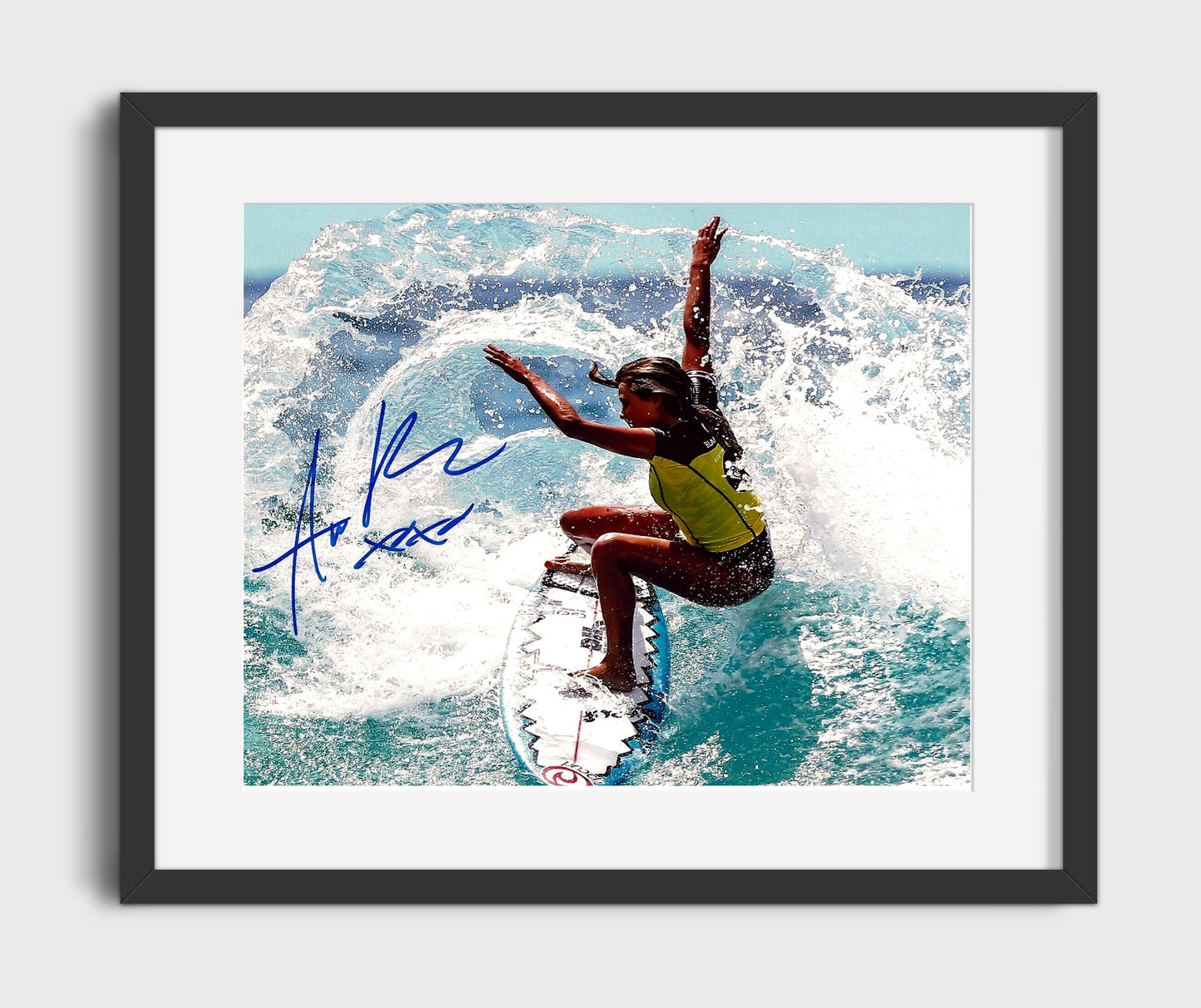 Alana Blanchard Surfing Wave Ride 16x20 Gallery Frame celebrity wall art