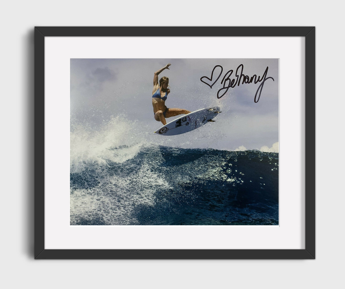 Bethany Hamilton Surf Aerial Above Breaking Wave 16x20 Gallery Frame celebrity wall art