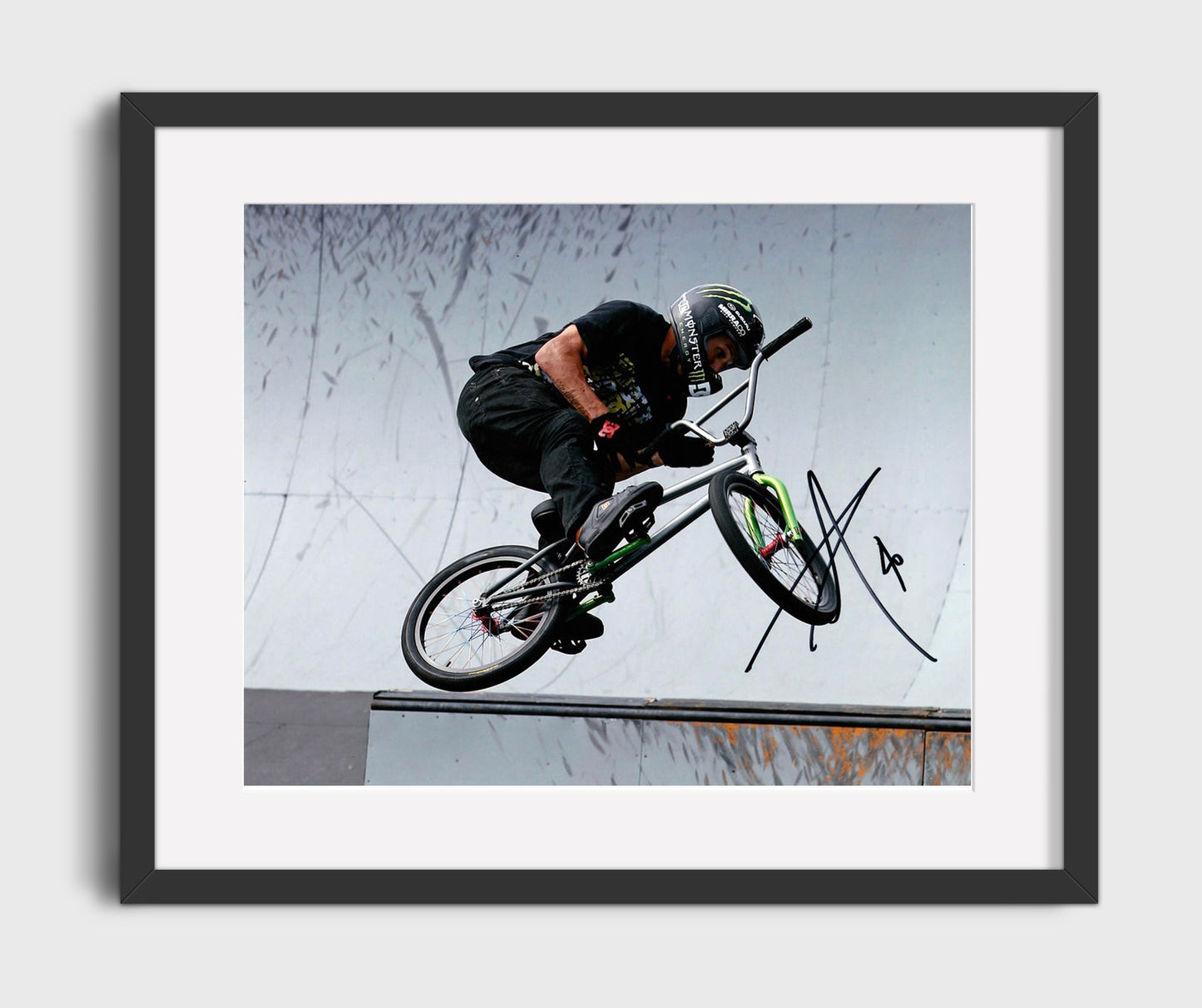 Dave Mirra BMX Freestyle Ramp Air 16x20 Gallery Frame celebrity wall art