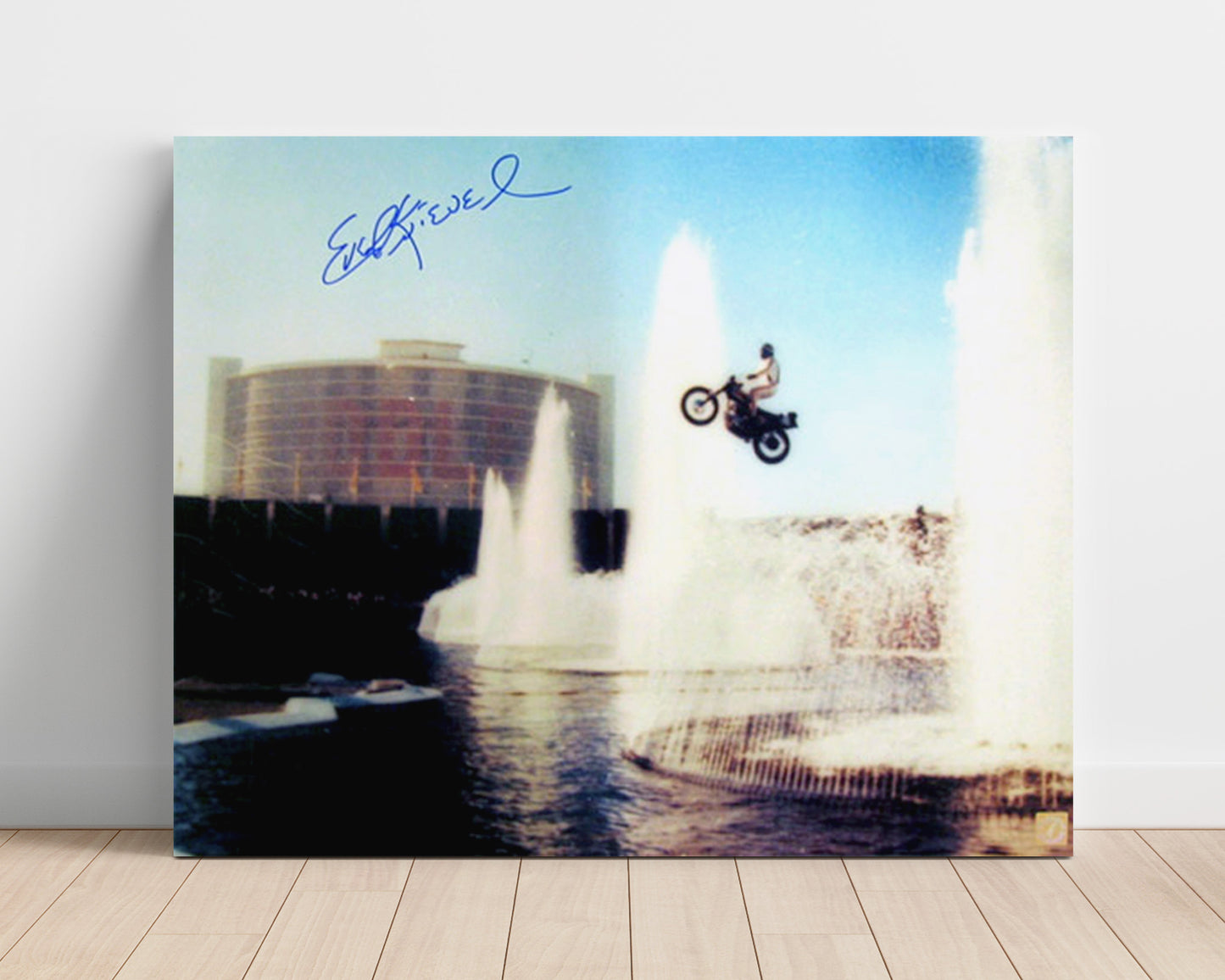 Evel Knievel – Caesars Palace Fountain Jump unframed semi-gloss poster print