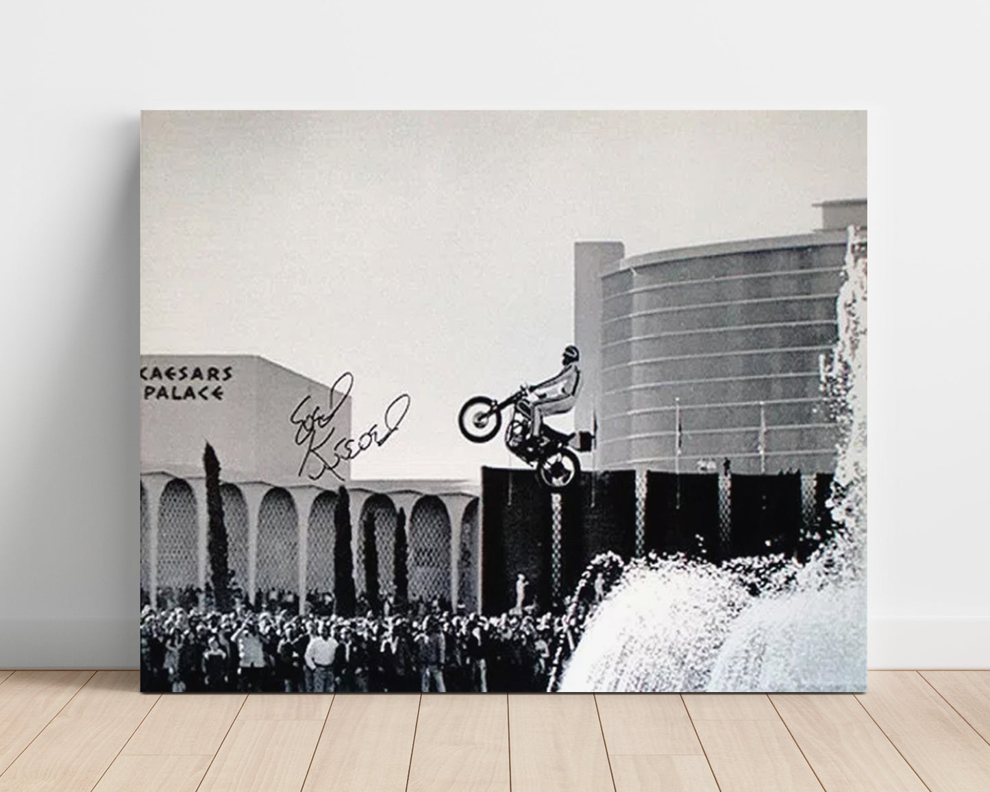 Evel Knievel – Caesars Palace Motorcycle Jump unframed semi-gloss poster print
