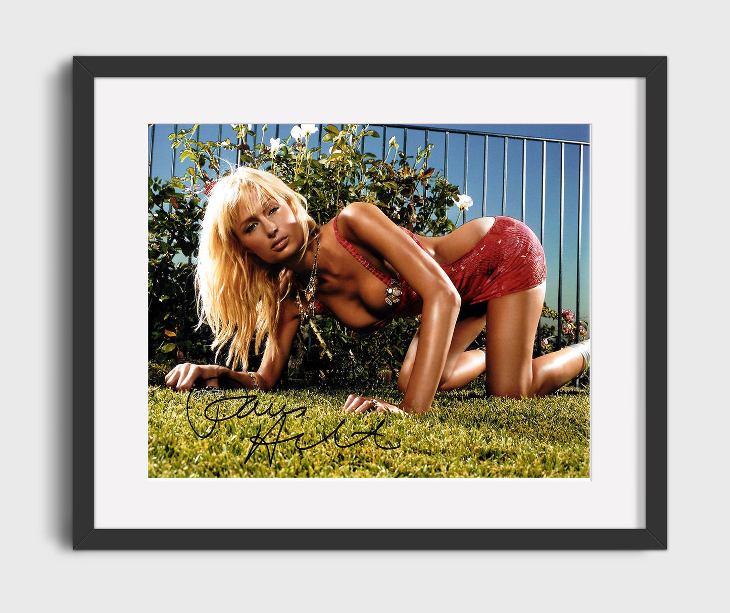 Paris Hilton Fashion Editorial Blonde Model Pose 16x20 Gallery Frame celebrity wall art