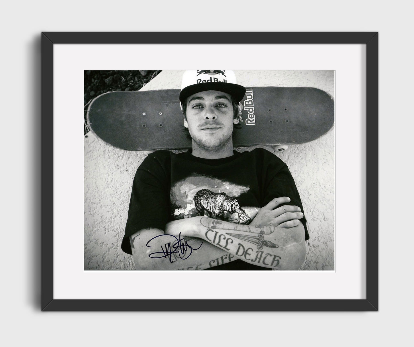 Ryan Sheckler Holding Skateboard Red Bull Deck 16x20 Gallery Frame celebrity wall art