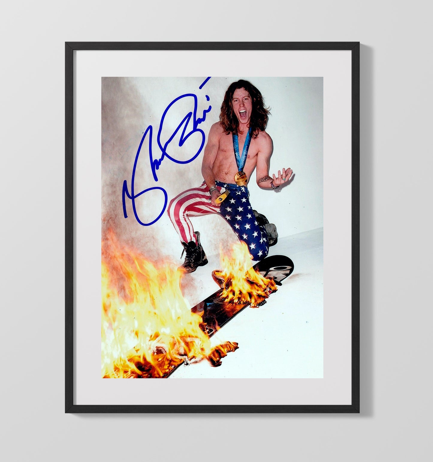 Shaun White Olympic Snowboard Champion 16x20 Gallery Frame celebrity wall art