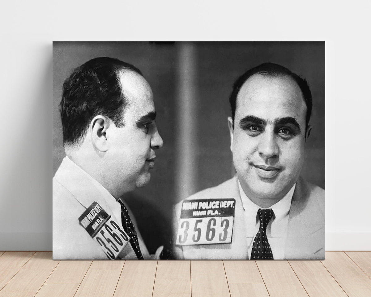 Al Capone – Miami Police Arrest 1930 unframed semi-gloss poster print