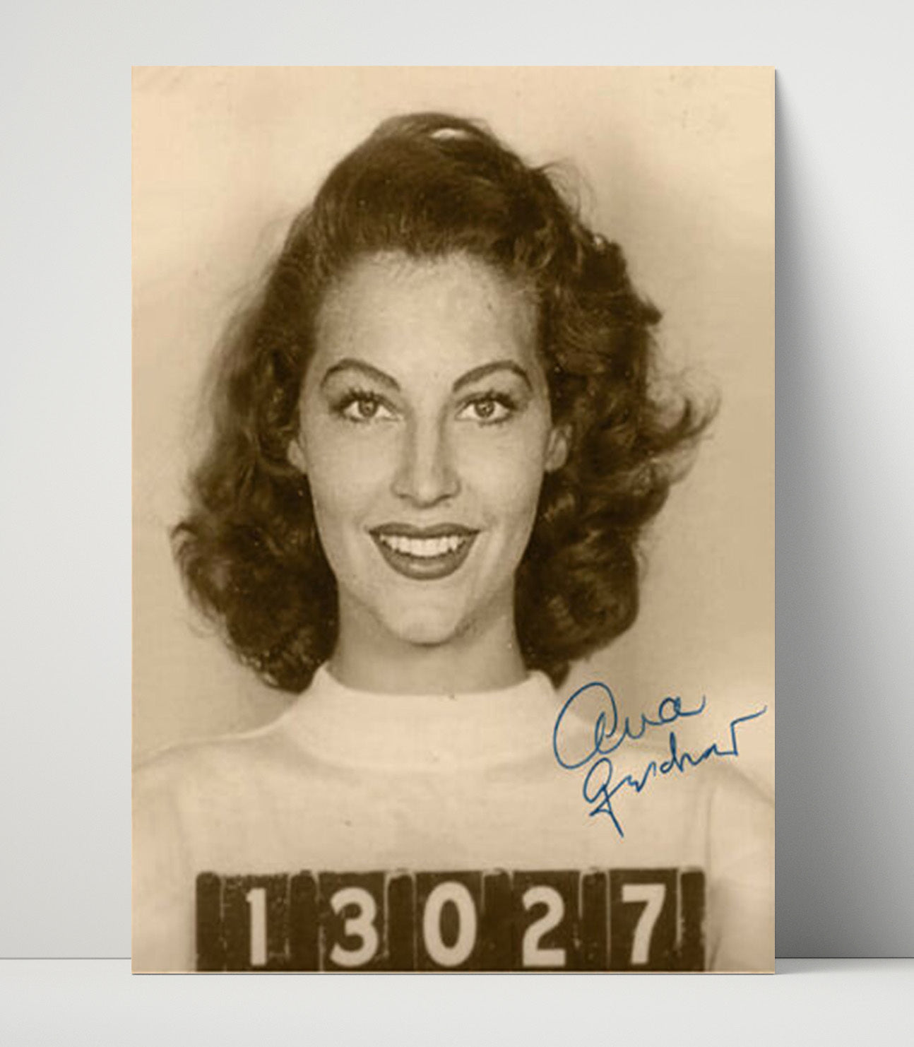 Ava Gardner - Hollywood Booking Photo mug shot wall art 16x20 Unframed Print