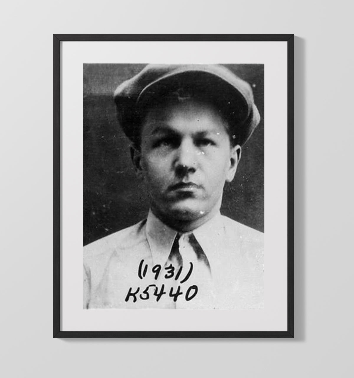 Baby Face Nelson - Depression Era Outlaw mug shot wall art 20x24 Canvas