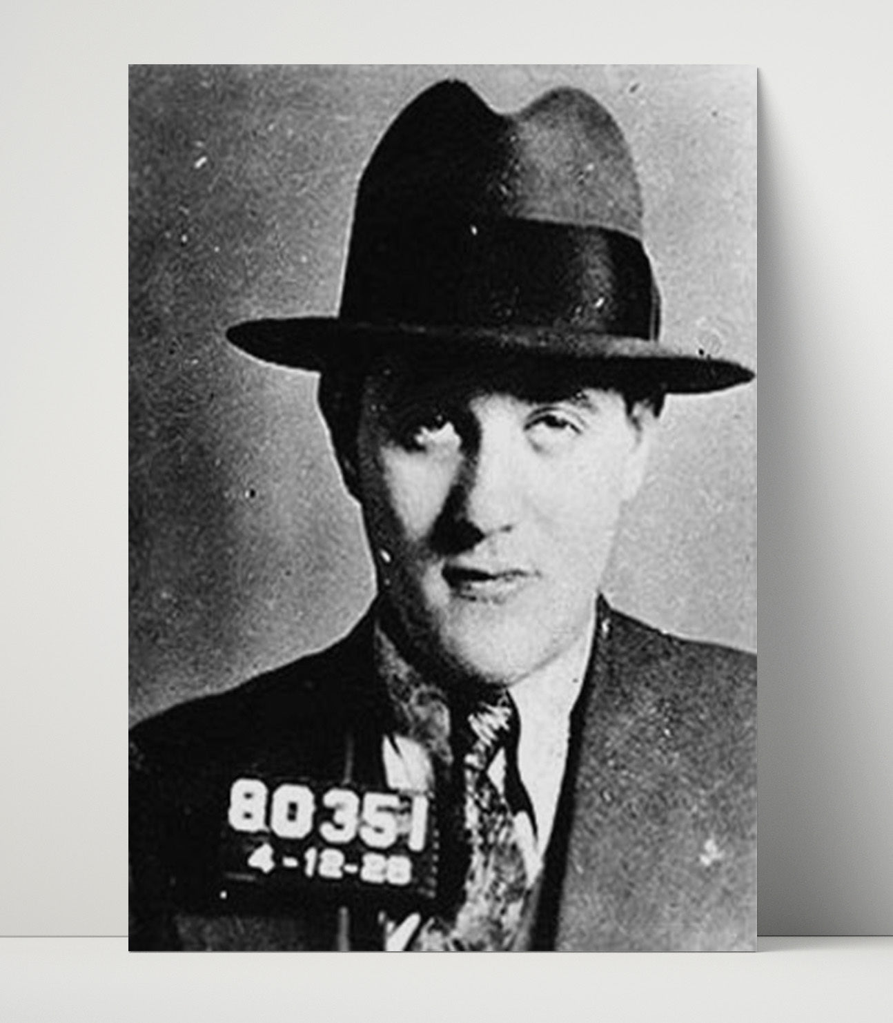 Bugsy Siegel Mobster Booking Photo Mug Shot Print 16x20 Unframed Print mug shot wall art print