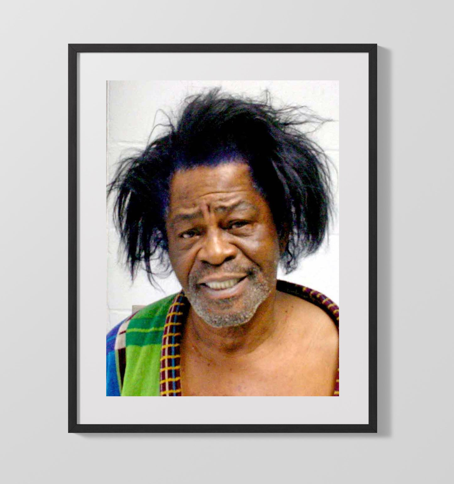 James Brown - Augusta Police Department 1968 mug shot wall art 20x24 Canvas