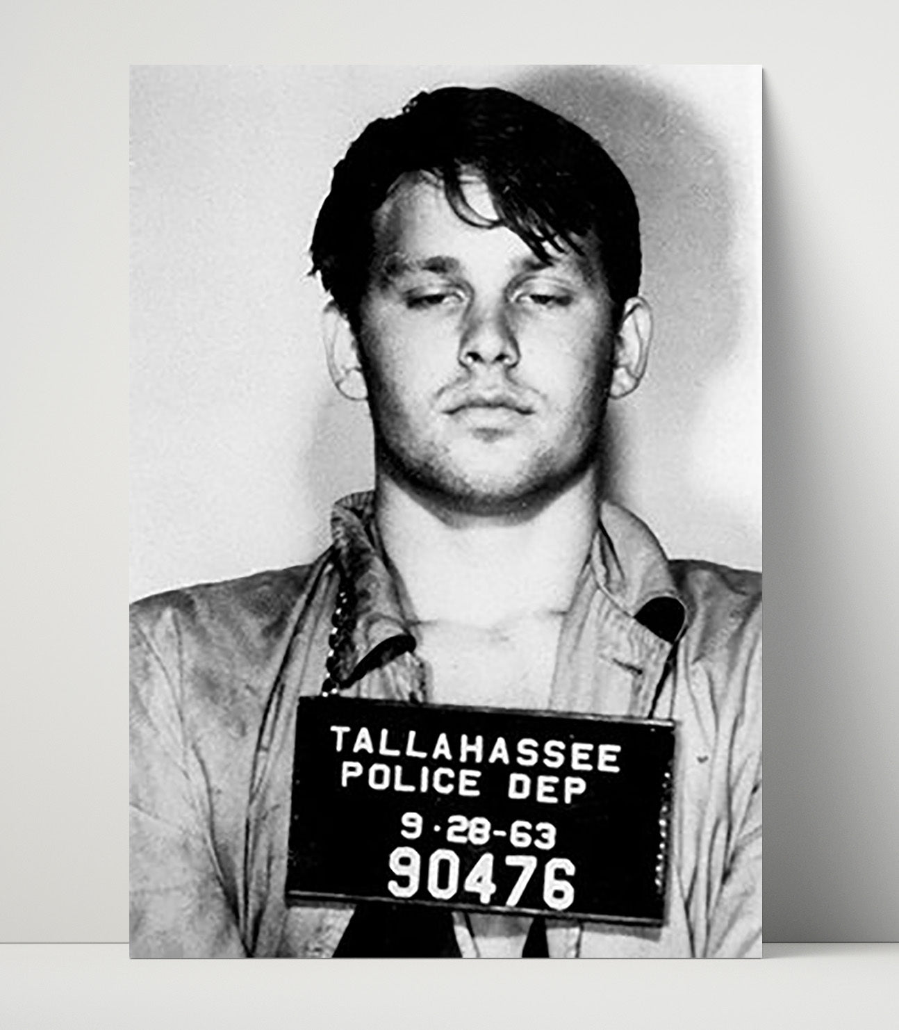 Jim Morrison Tallahassee Police Department 1963 Mug Shot Print 16x20 Unframed Print mug shot wall art print