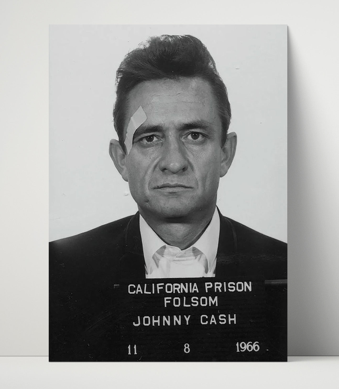Johnny Cash - Folsom Prison 1966 mug shot wall art 16x20 Unframed Print