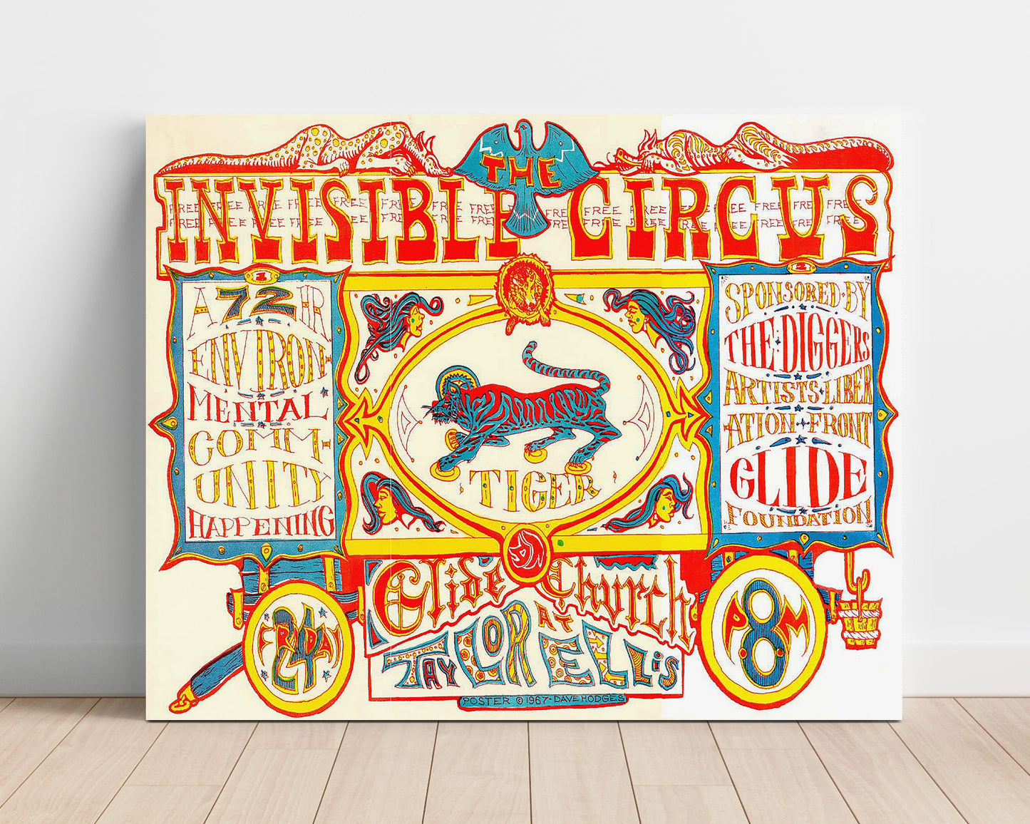 The Invisible Circus 1967 Vintage Circus Print 16x20 Unframed Print circus wall art print
