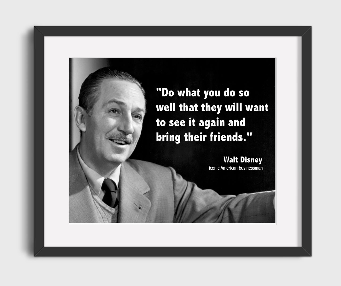 Walt Disney Do What You Do So Well They Want To See It Again Quote Print 20x24 Canvas quote wall art print