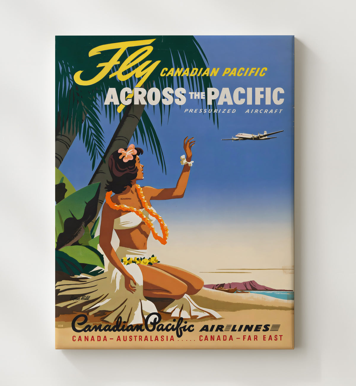 Across the Pacific Canadian Pacific Airlines - Travel - 20x24 Canvas