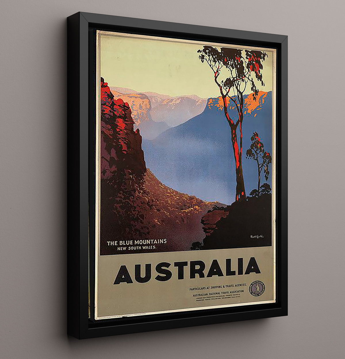 Australia Blue Mountains - Travel - 16x20 Framed Canvas
