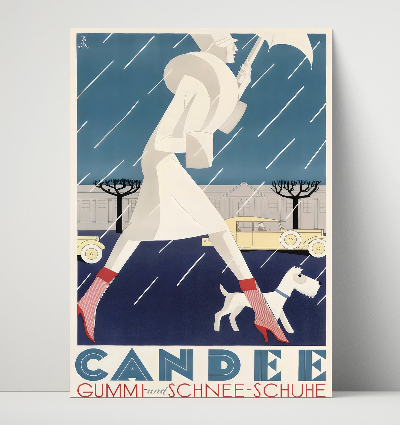 Candee Winter Fashion Vintage Travel Print 16x20 Unframed Print travel wall art print
