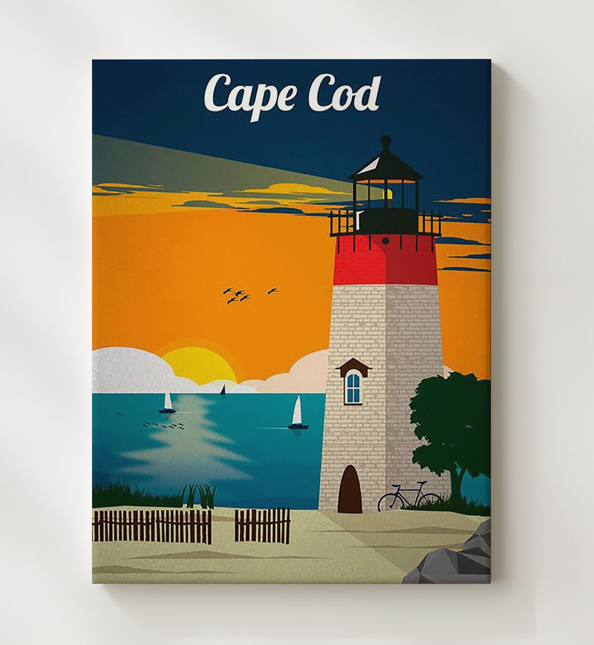 Cape Cod Lighthouse - Travel - 20x24 Canvas