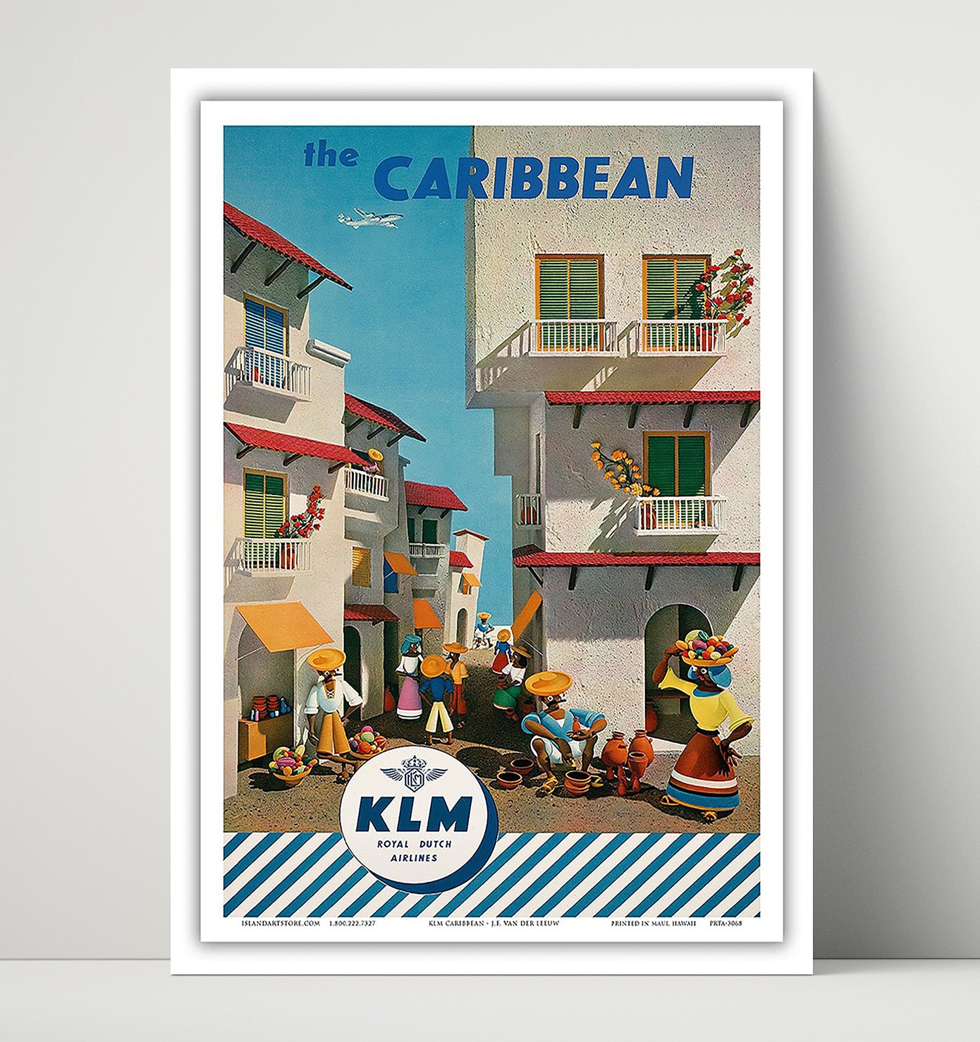 Caribbean Ocean Liner Vintage Travel Print 16x20 Unframed Print travel wall art print
