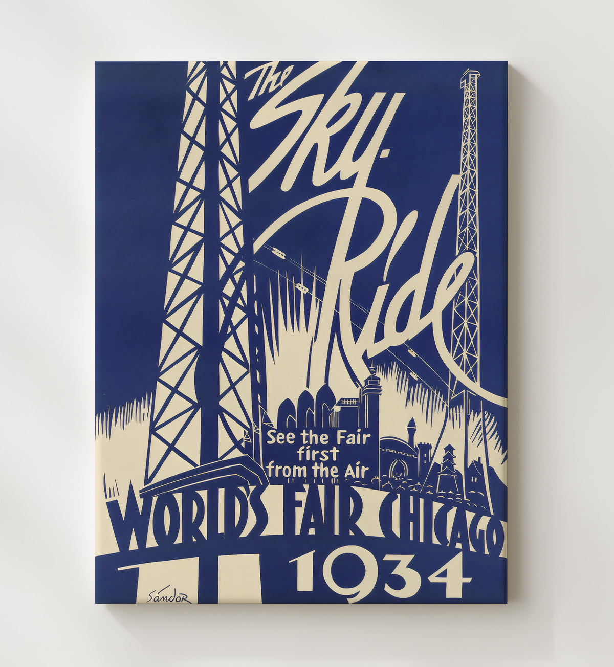 Chicago Sky Ride - Travel - 20x24 Canvas
