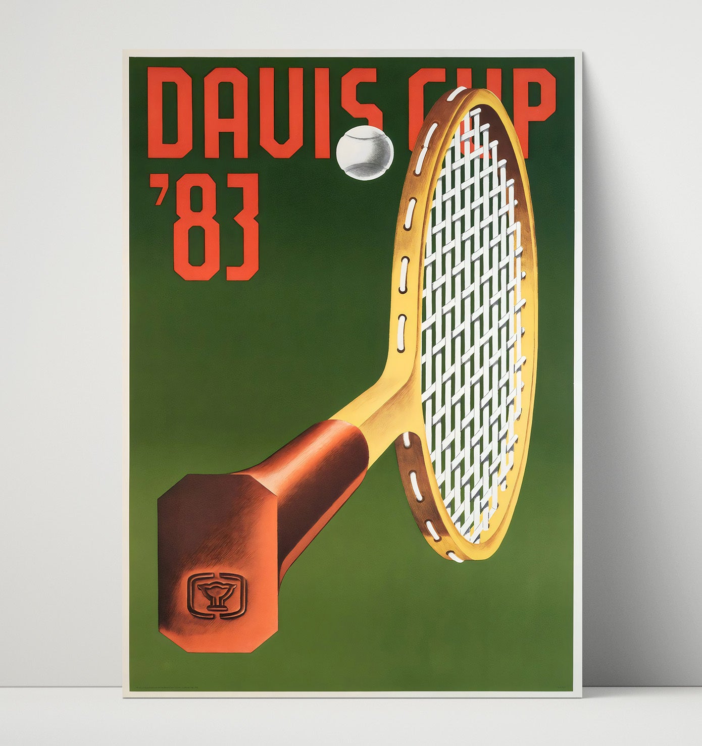 Davis Cup 1983 Vintage Travel Print 16x20 Unframed Print travel wall art print