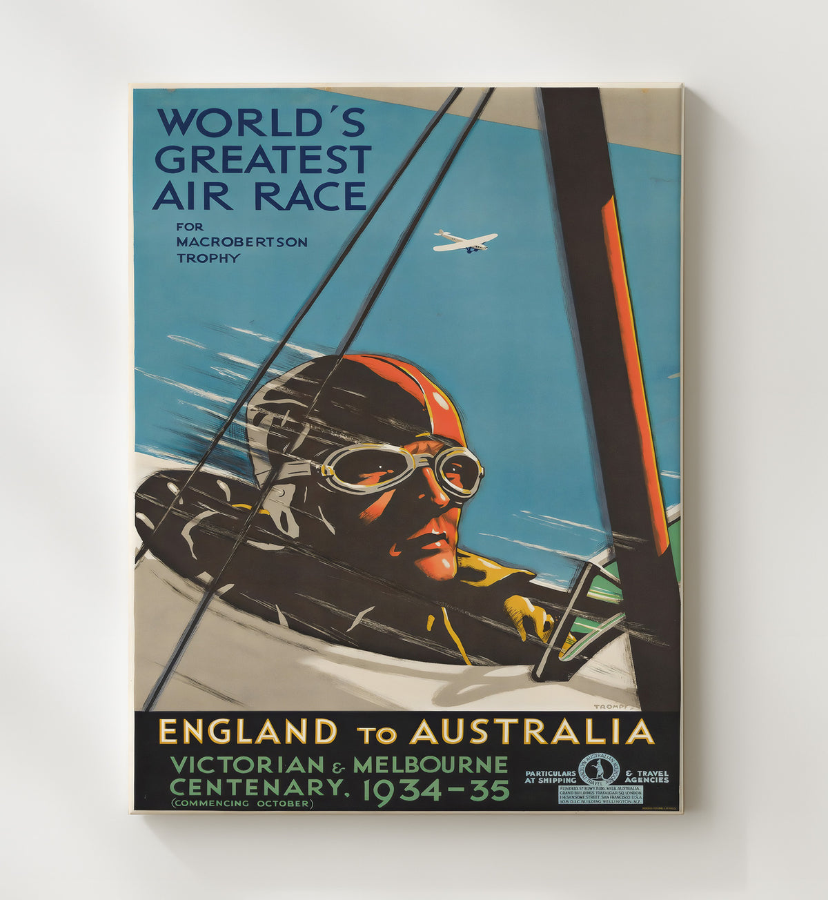 England to Australia Air Race - Travel - 20x24 Canvas