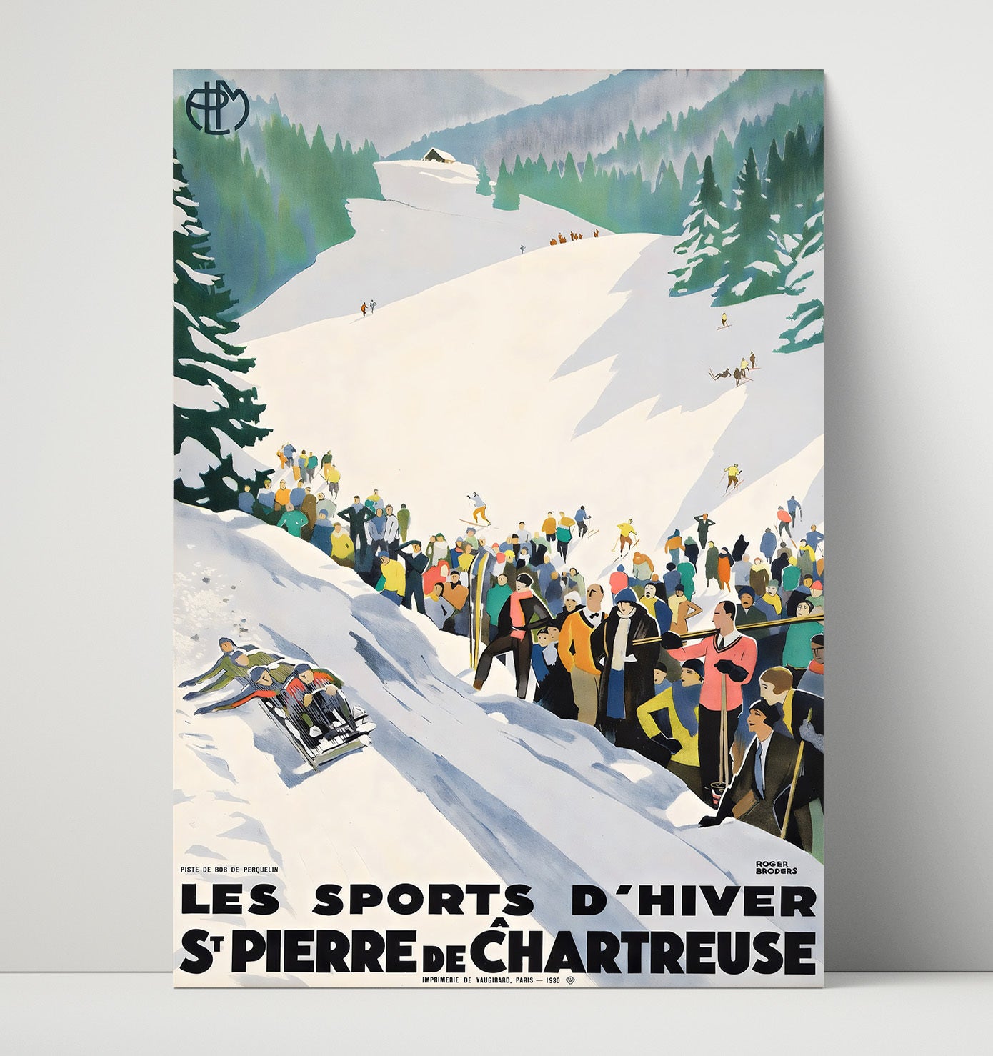 France St Pierre de Chartreuse Vintage Travel Print 16x20 Unframed Print travel wall art print