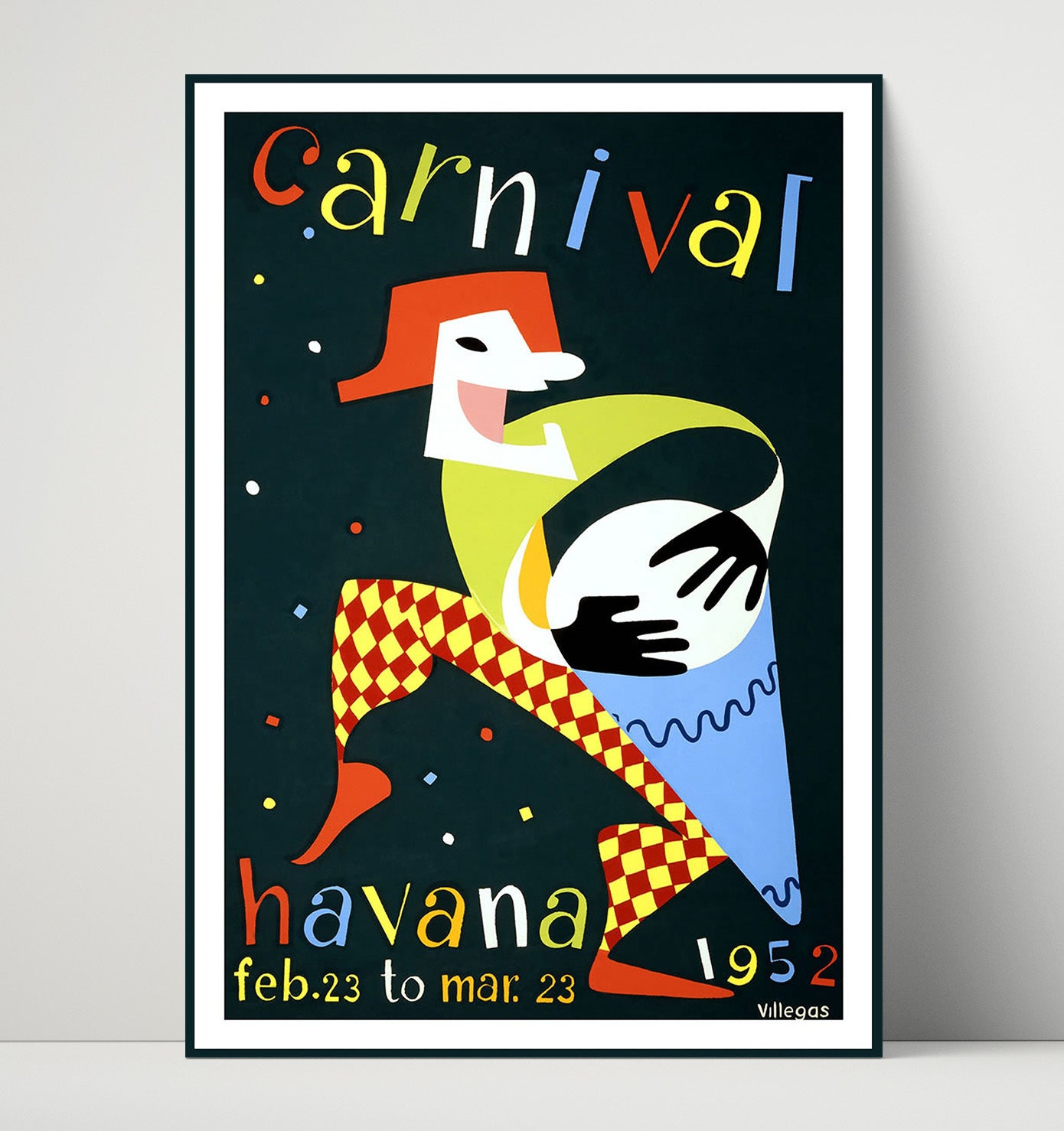 Havana Carnaval 1952 Vintage Travel Print 16x20 Unframed Print travel wall art print