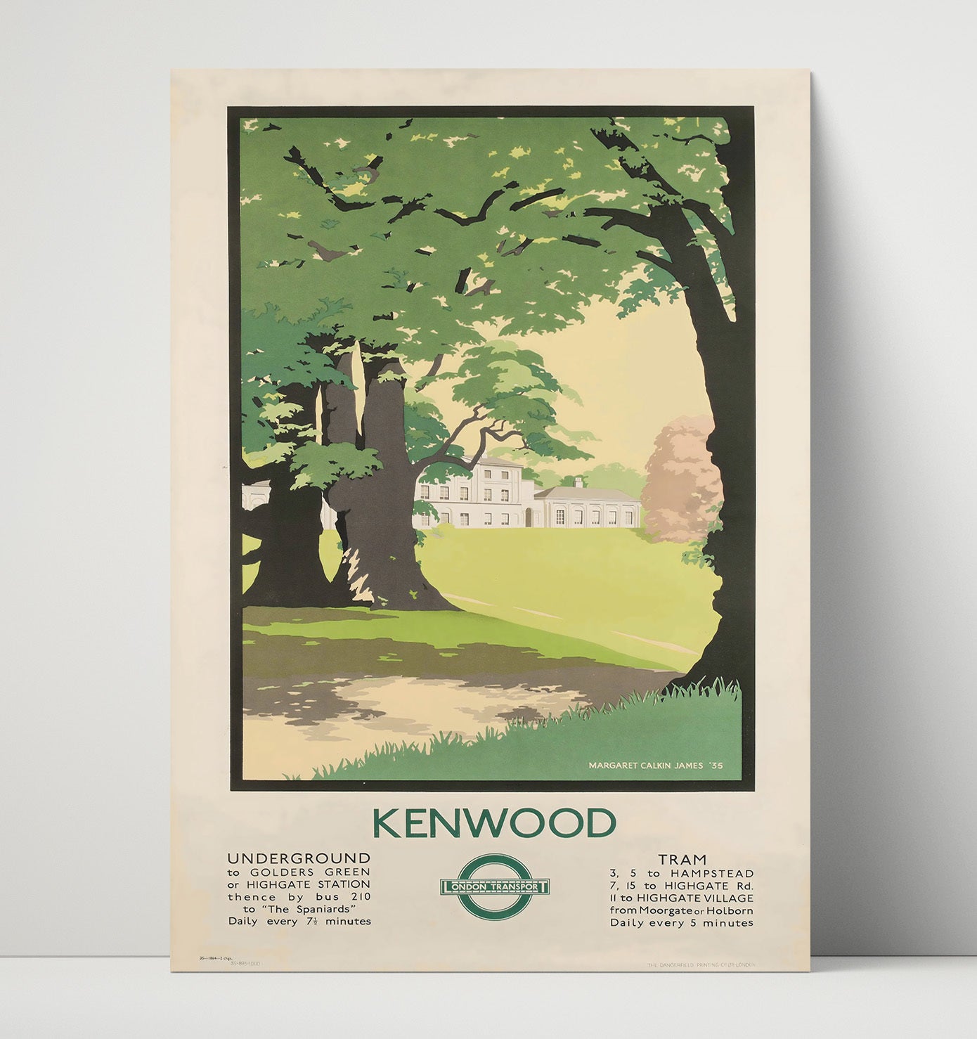 London Kenwood Vintage Travel Print 16x20 Unframed Print travel wall art print