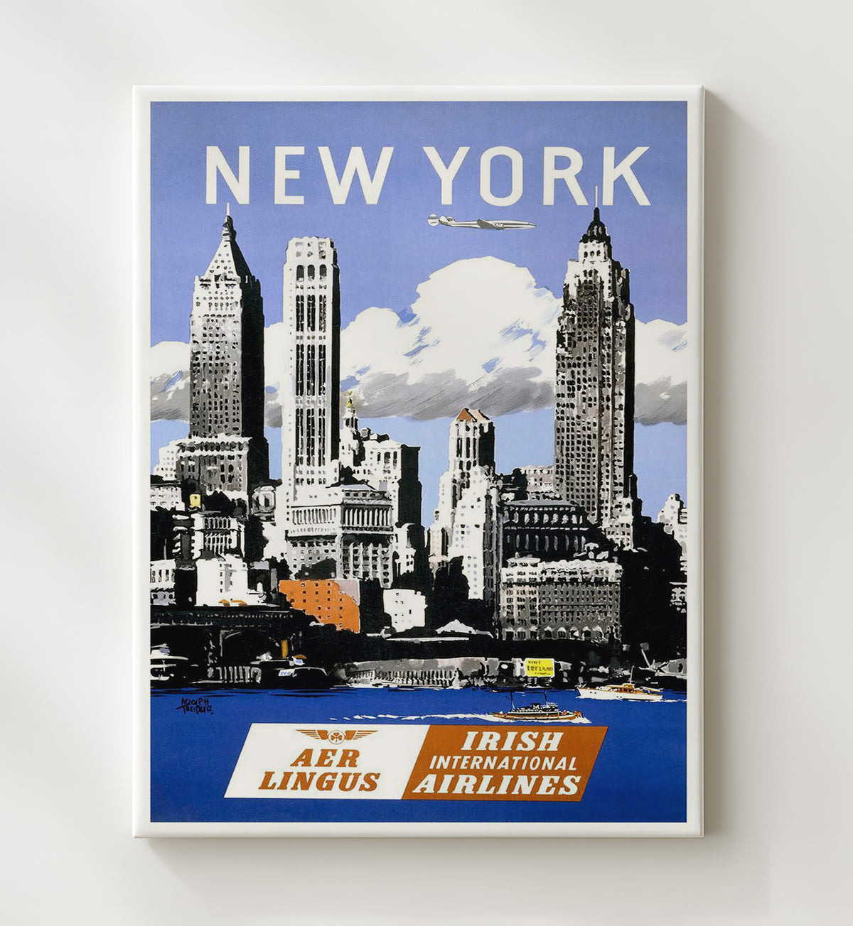 New York Aer Lingus - Travel - 20x24 Canvas