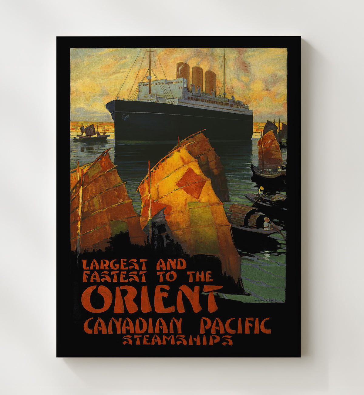 Orient Canadian Pacific Steamships - Travel - 20x24 Canvas