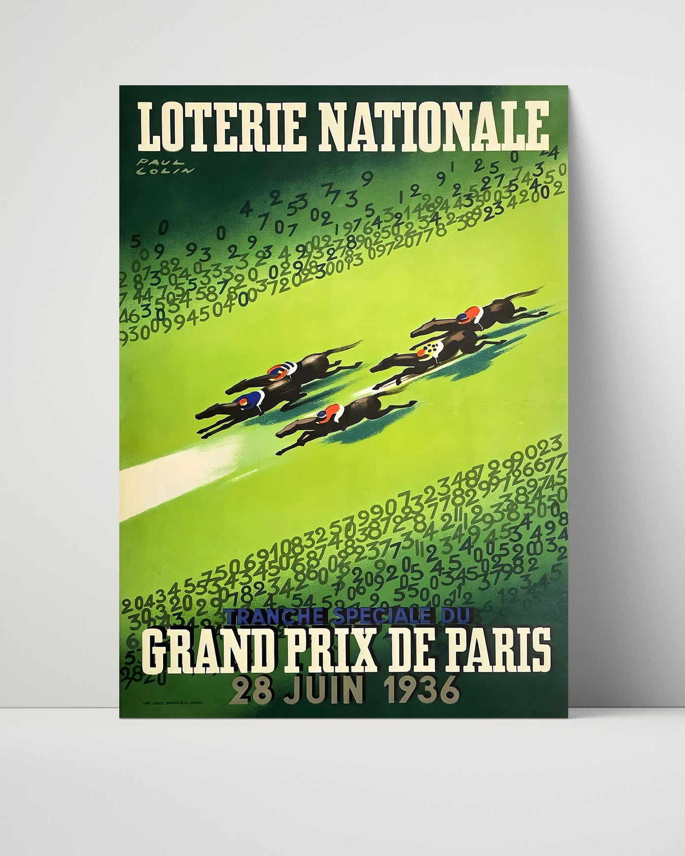 Paris Grand Prix de Paris 1936 Vintage Travel Print 16x20 Unframed Print travel wall art print