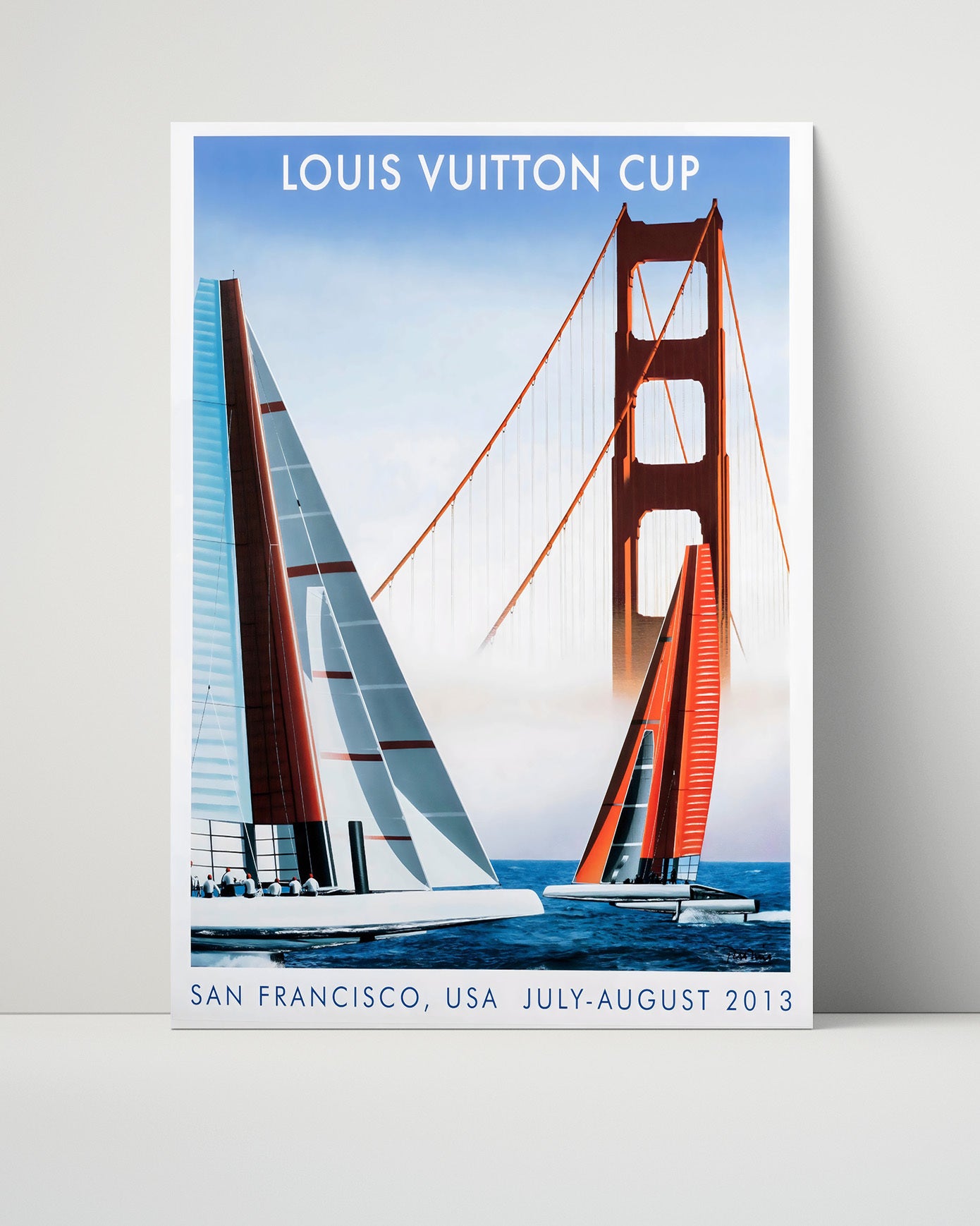 San Francisco Louis Vuitton Cup Vintage Travel Print 16x20 Unframed Print travel wall art print