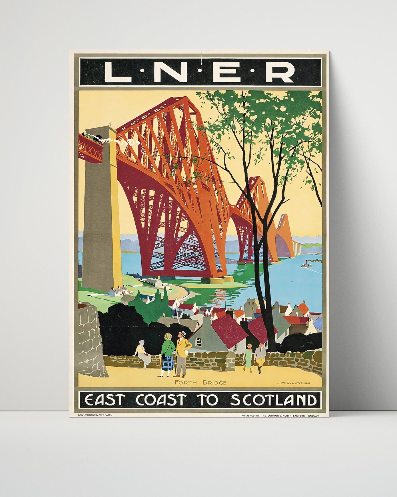 Scotland East Coast LNER Vintage Travel Print 16x20 Unframed Print travel wall art print