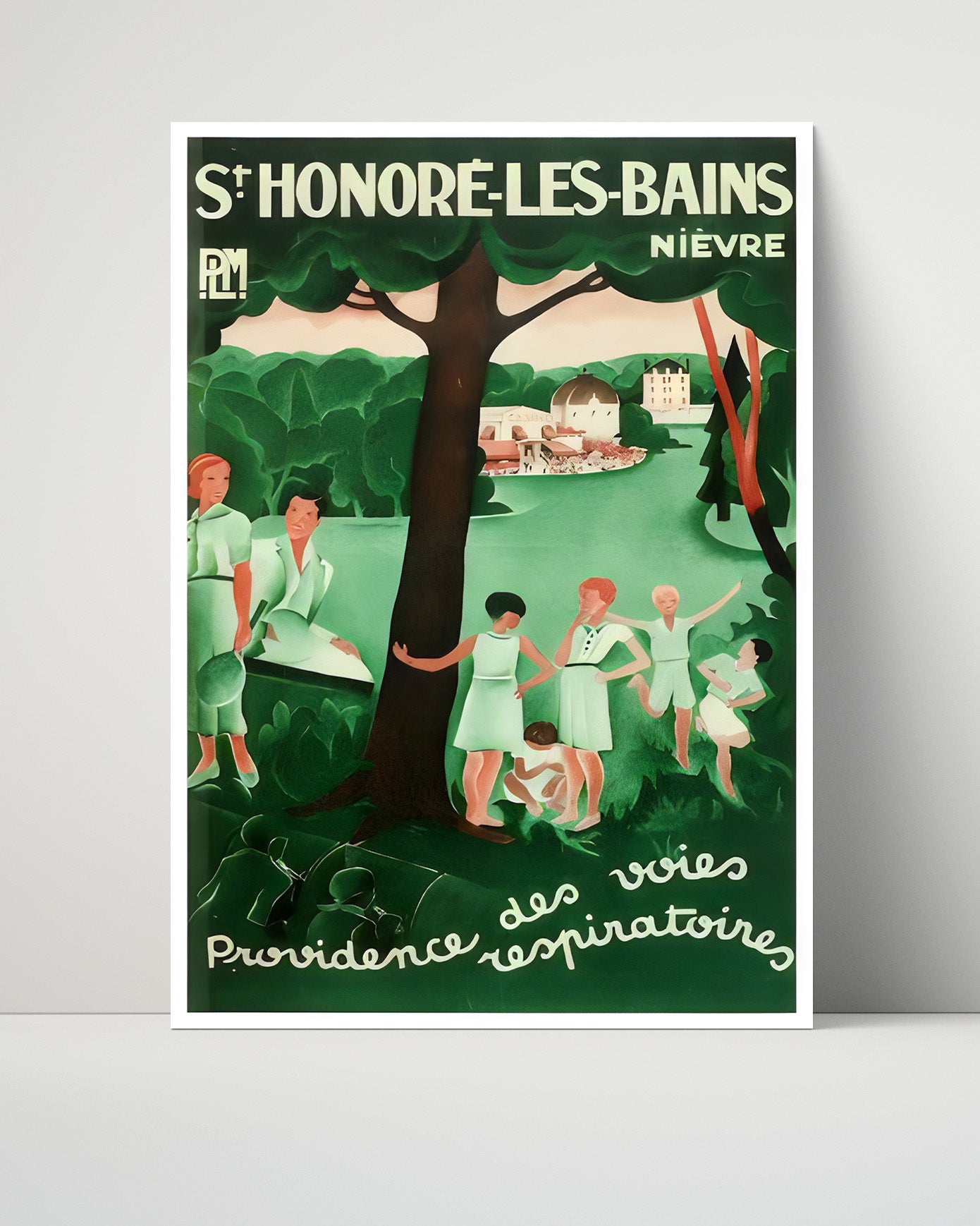 St Honore France Vintage Travel Print 16x20 Unframed Print travel wall art print
