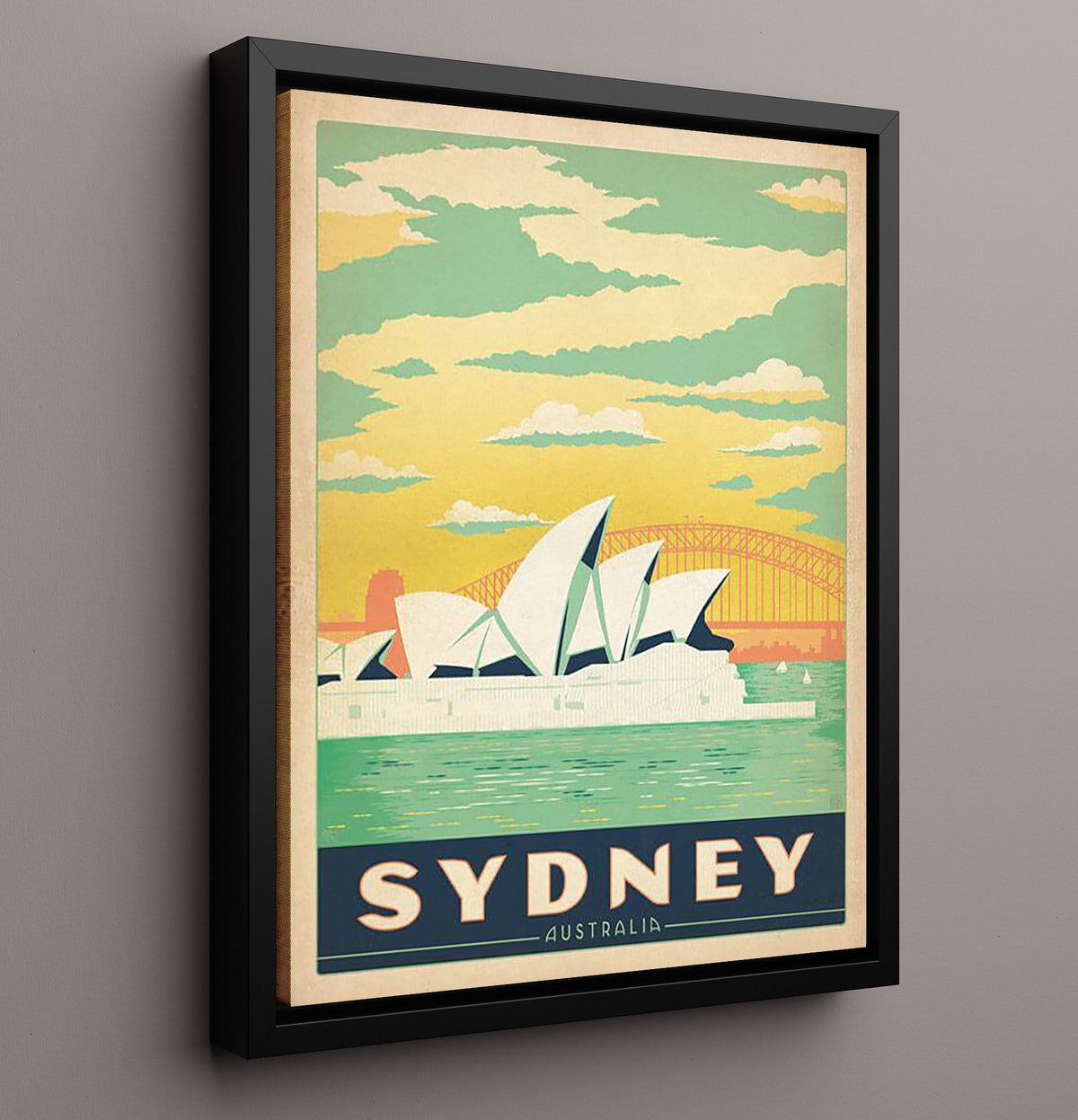 Sydney Opera House - Travel - 16x20 Framed Canvas