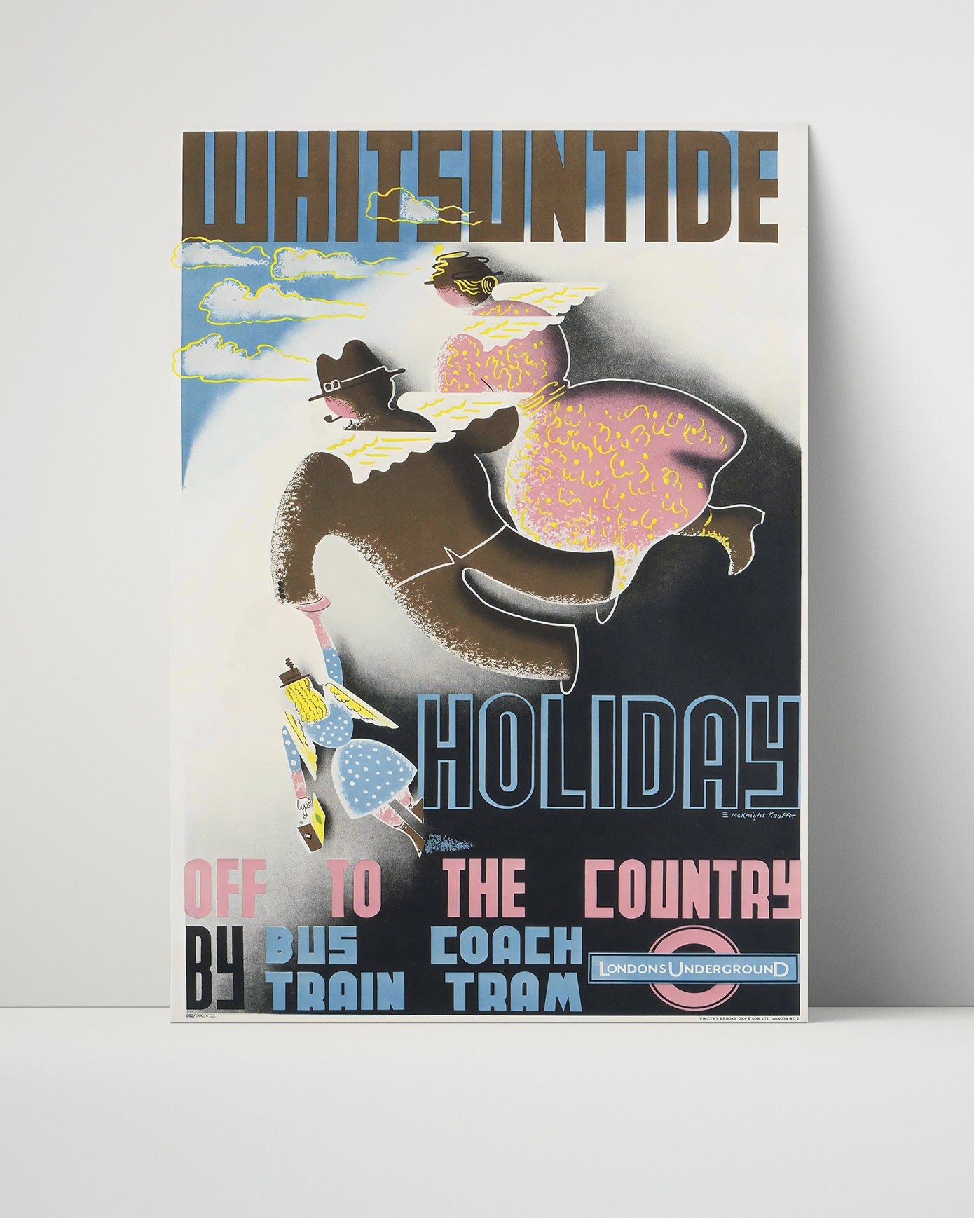Whitsuntide Holiday Travel Vintage Travel Print 16x20 Unframed Print travel wall art print