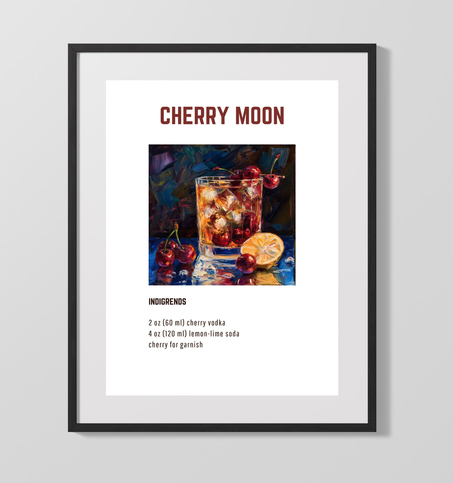 Michelada 16x20 Unframed Print cocktail recipe wall art