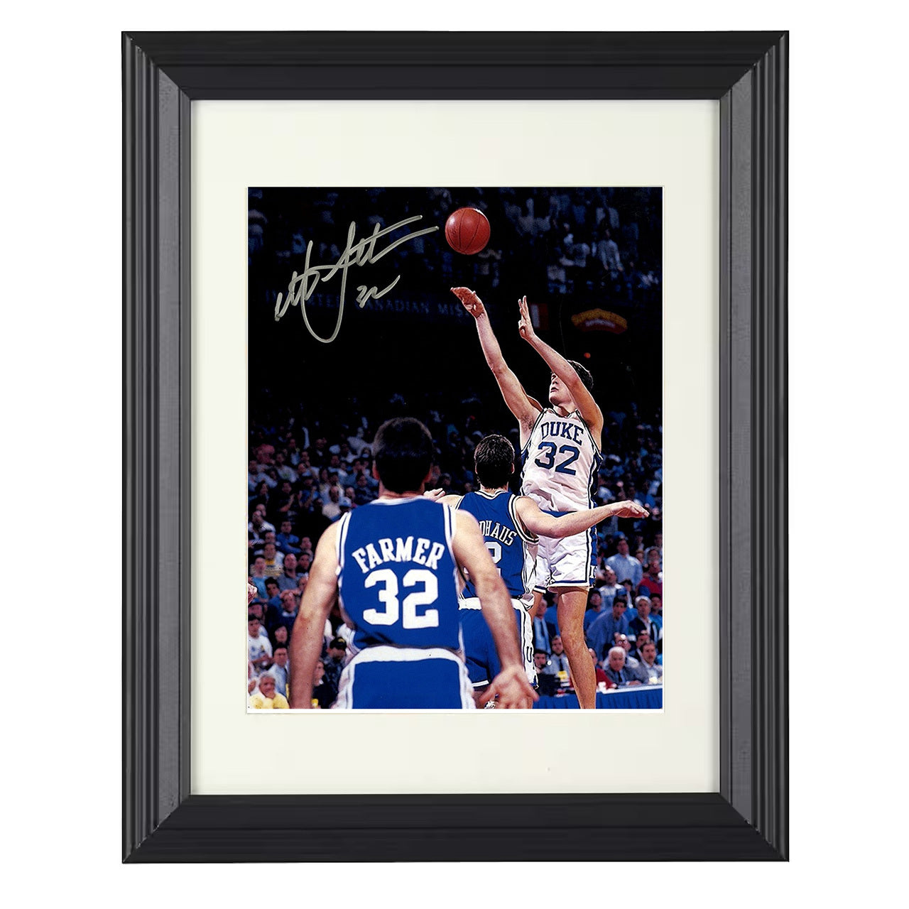 Duke – Christian Laettner the Shot Buzzer-Beater – 8x10 black beveled framed college basketball wall art