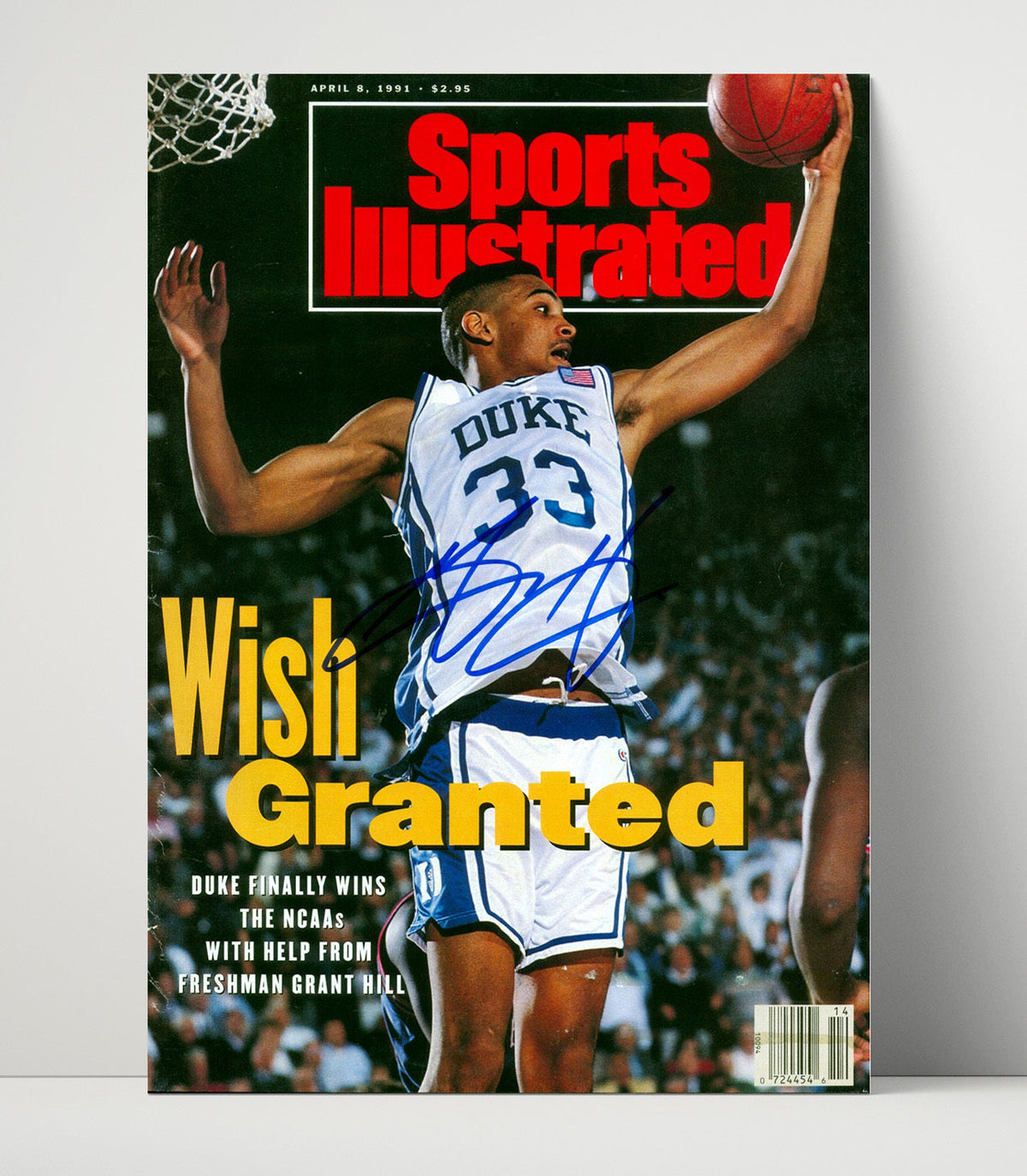 Duke – Grant Hill Wish Granted Finish SI unframed college basketball poster print