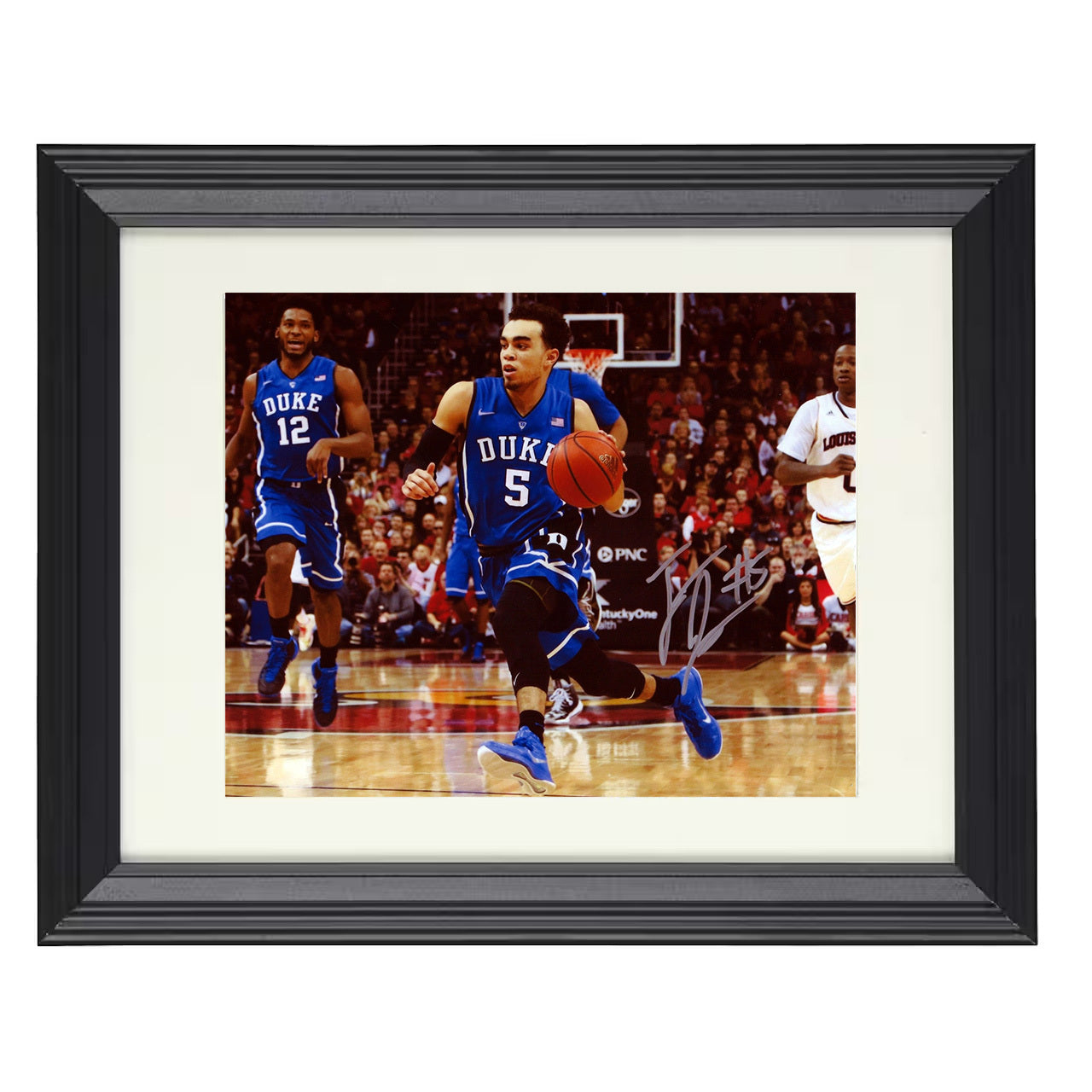 Duke – Tyus Jones 2015 Title Moment – 8x10 black beveled framed college basketball wall art