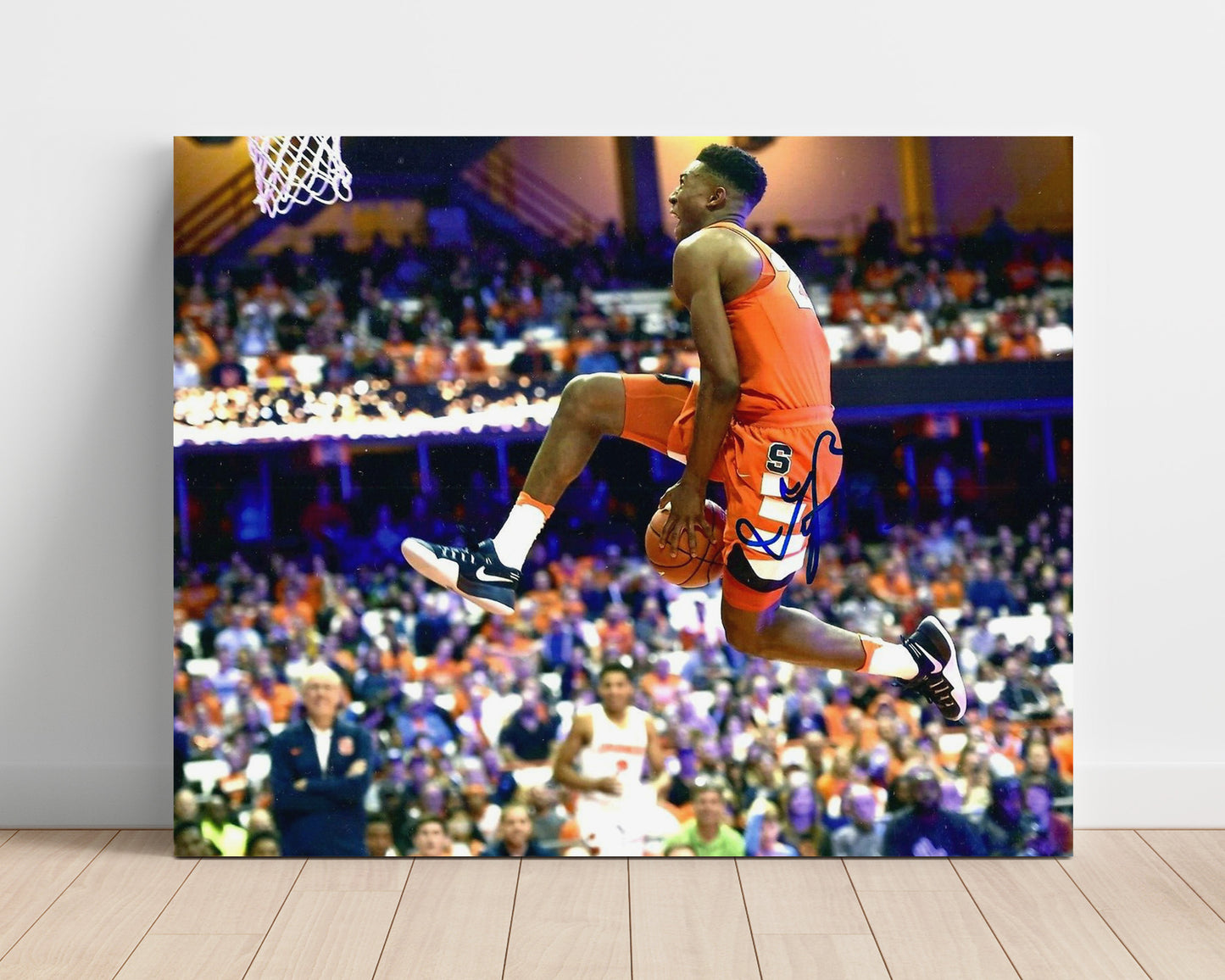 Syracuse Basketball Tyus Battle Between the Legs Dunk Showcase College Basketball Wall Art 16x20 Unframed Print college basketball wall art print