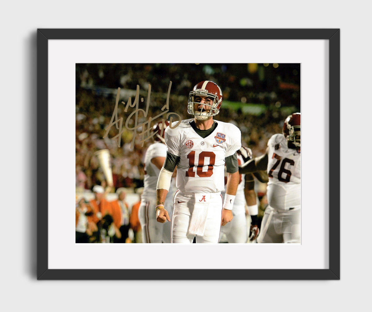 Alabama Football - AJ McCarron Sideline Roar Celebration 8x10 Gallery Frame college football wall art